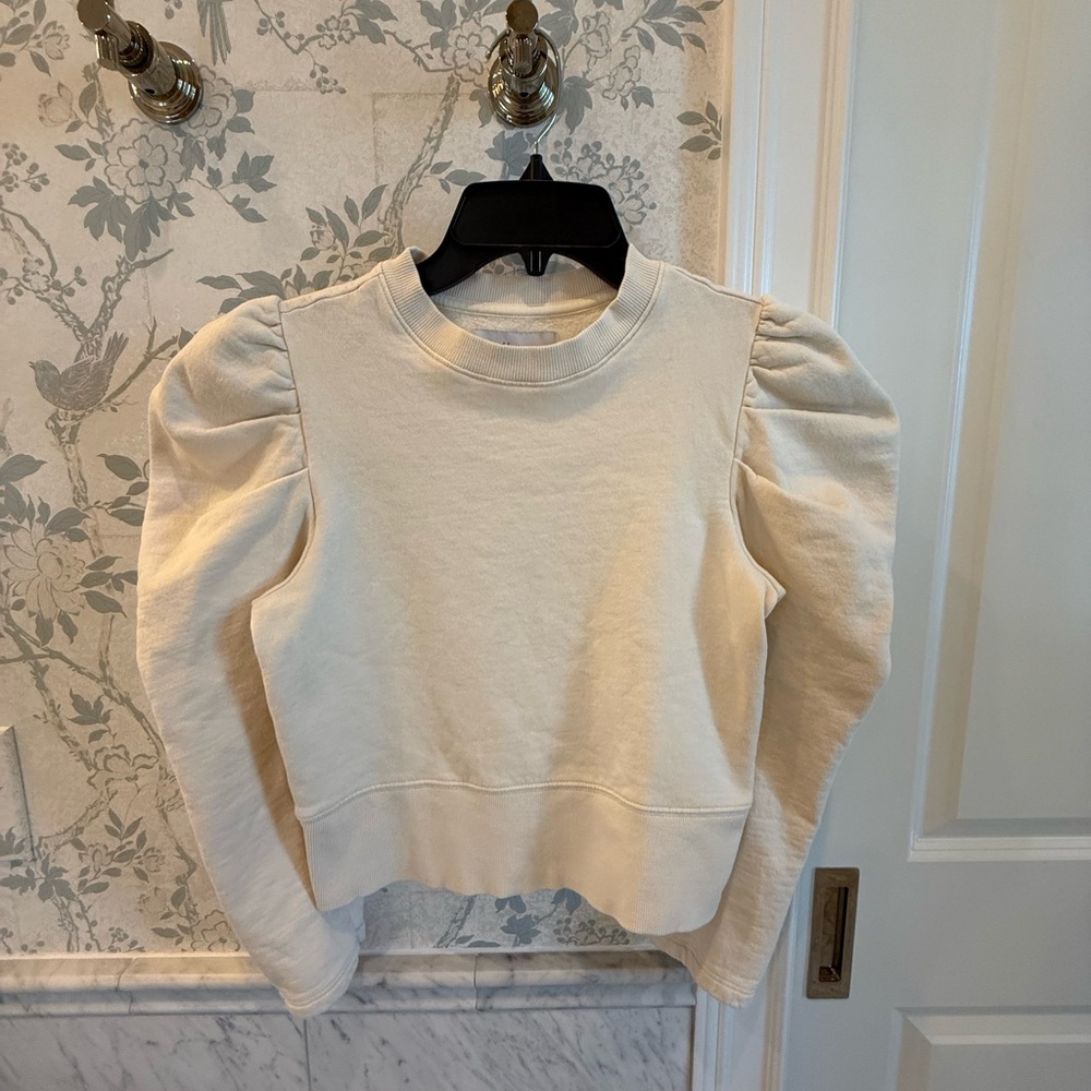 Soldout.NYC Puff Sleeve Sweatshirt – Cream (XS)
